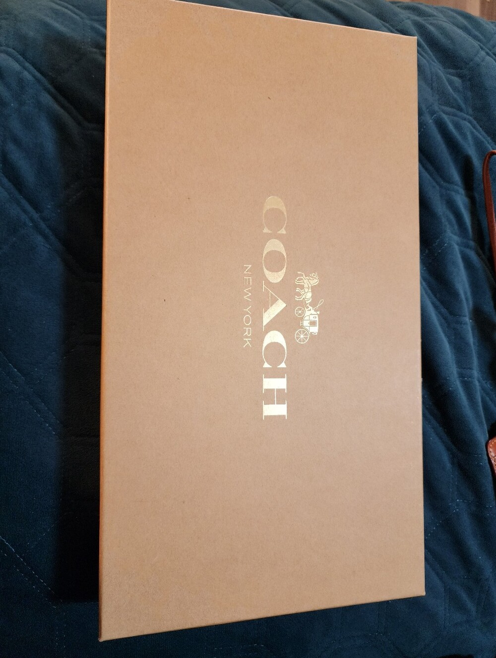 COACH Brown Storage/Decor Box - Brown